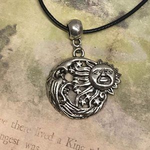 Celestial Sun ☀️ Moon 🌝 Star ⭐️ Pendant Medallion